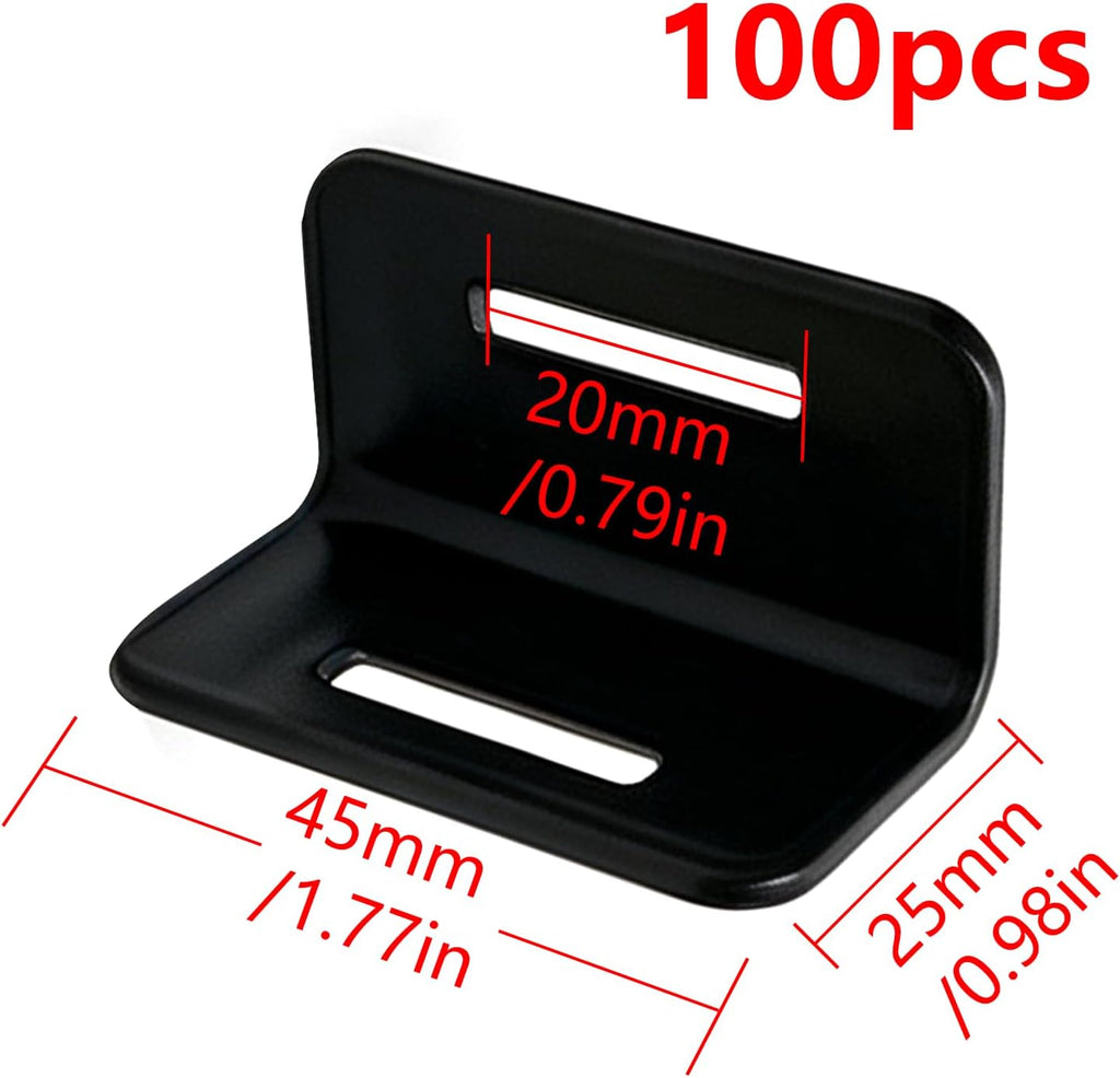 L-Shape Tie Down Edge Corner Protectors for Packaging, 100 Pcs