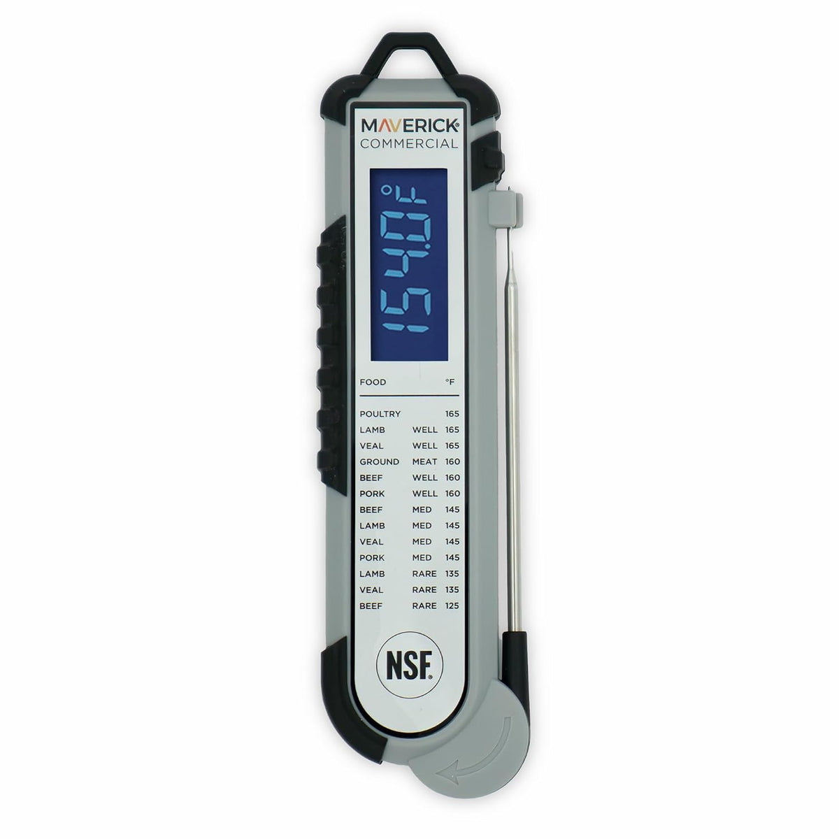 Pro‑Temp Digital Meat Thermometer PT‑100BBQ, Instant Read with Backlit Display, Oven Safe, Calibration Feature