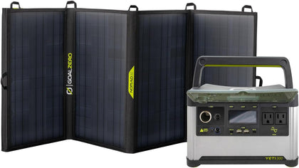 Yeti Portable Power Station, Yeti 300 + Nomad 50 Solar Generator, 297 Watt Hour LiFePO4 Battery, Water resistant &