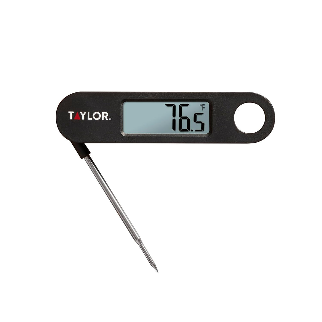 Digital Folding Stem Food Thermometer Black