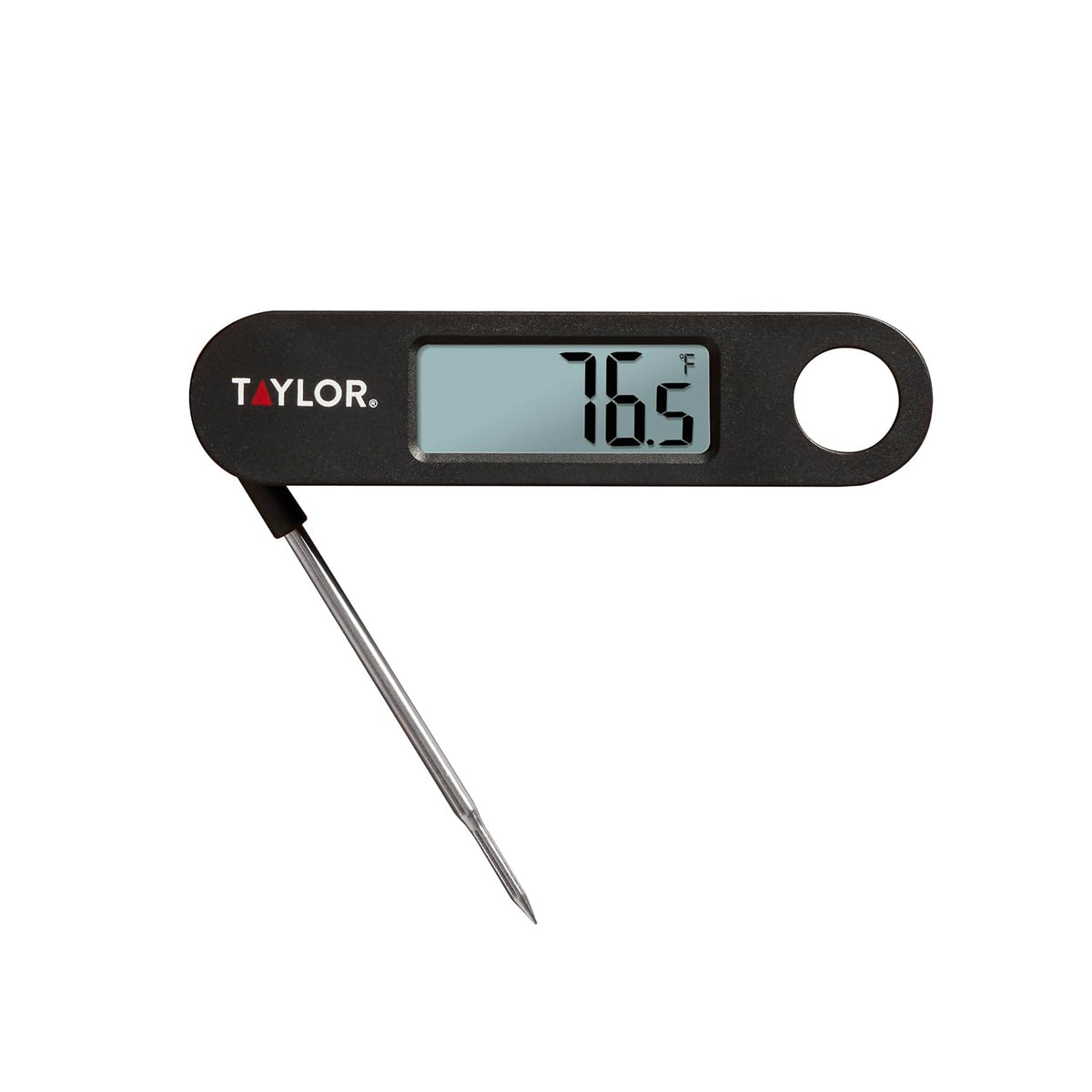 Digital Folding Stem Food Thermometer Black