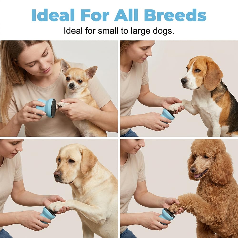 Double Sided Deshedding Brush With Dog Nail File, Pet Pro Grooming Tool, Undercoat Rake And Dematting Comb And Silent