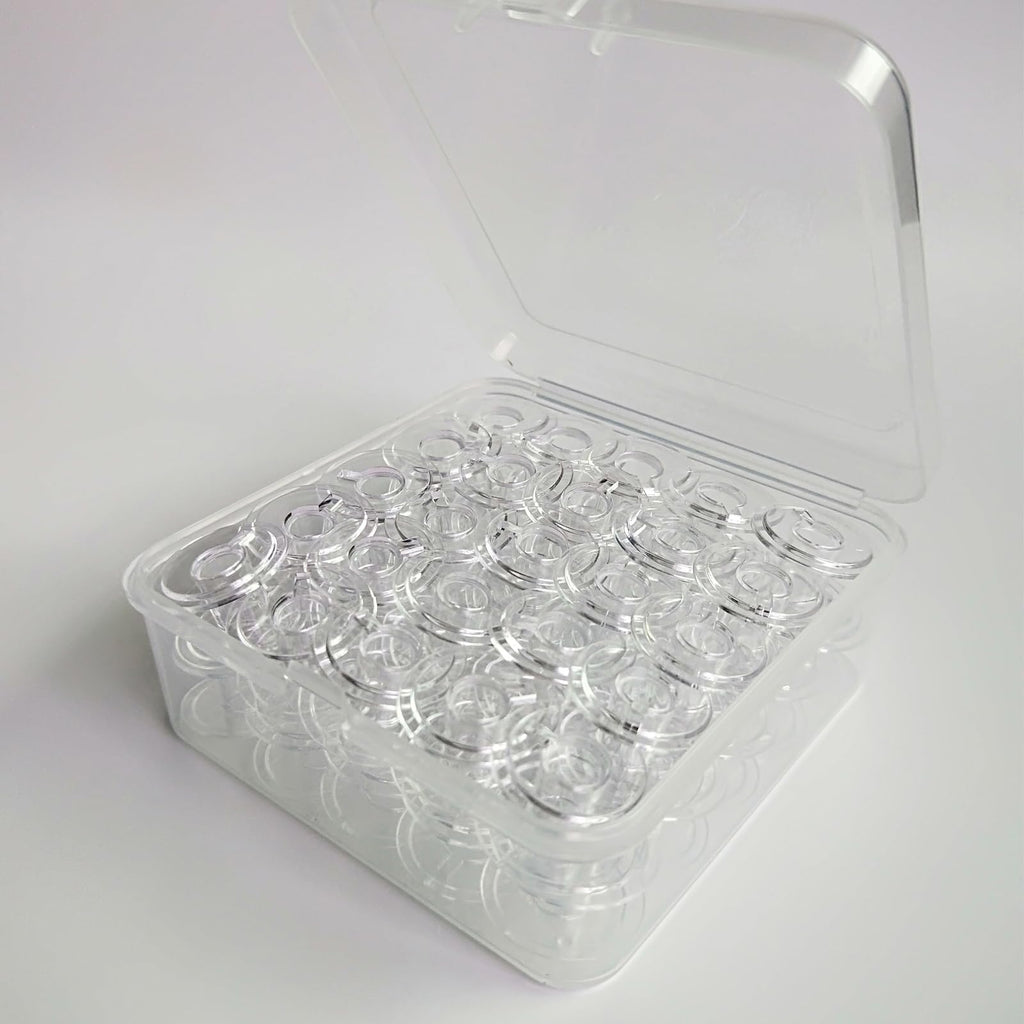 Class 15 Bobbins for Singer Sewing Machines Transparent Plastic Bobbin 50PCS/Box