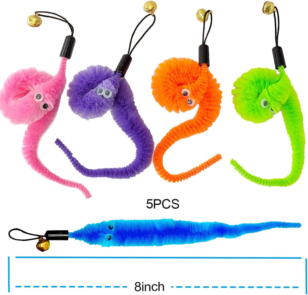Cat Toys Interactive for Indoor Cats,2PCS Retractable Cat Wand,9PCS Teaser Toys&1PCS Hanging Door Lure Kitten