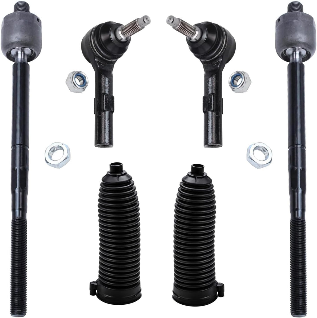 Detroit Axle - Front 6pc Tie Rods Kit for 06-10 Ford Explorer Sport Trac