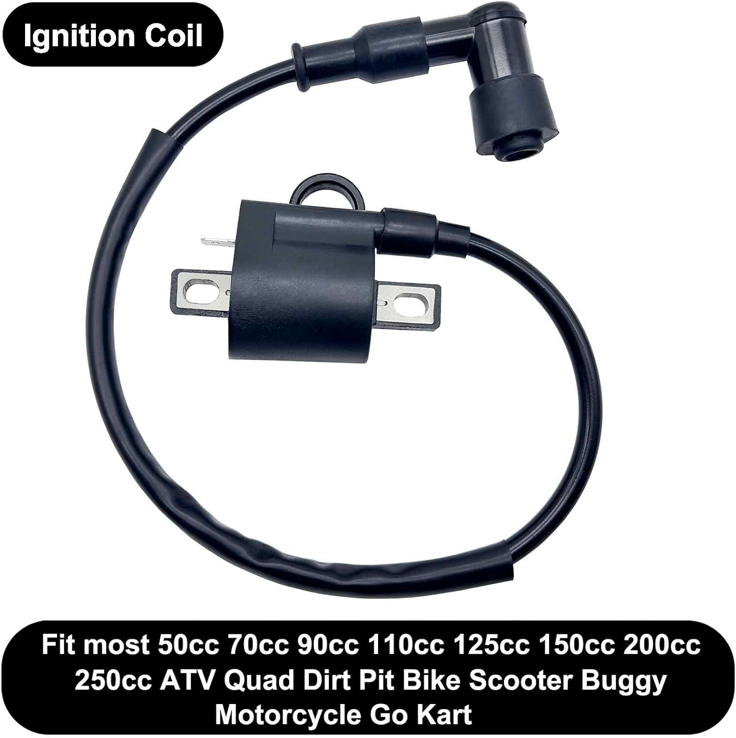 GY6 Racing Ignition Coil SSR 125 Spark Plug Wire with Spark Plug for 50CC 90CC 110CC 150CC 200CC 125CC 250CC Moped