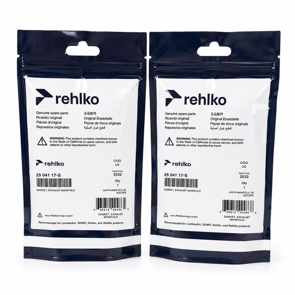 Kohler (2 Pack) 24 041 49-S Replacemnt Exhaust Manifold Gasket # 24 041 49-S-2pk