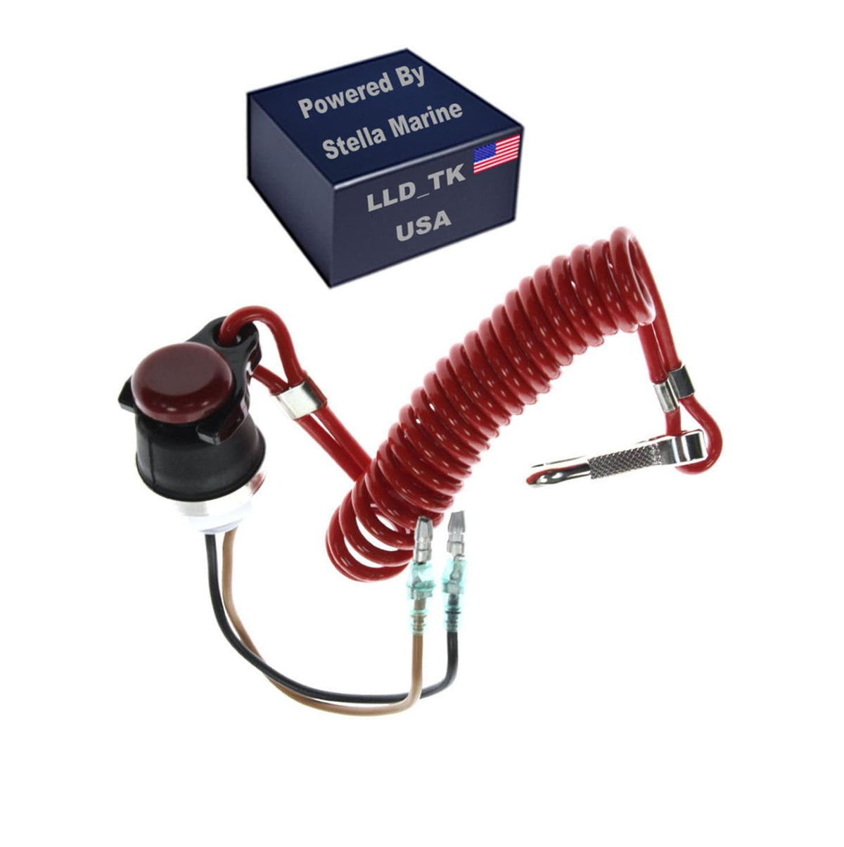 for Tohatsu Nissan Outboard Engine Stop Kill Switch Safety Tether