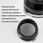 Frtcaty 4" to 3" PVC Reducer Coupler with Gate Valve & 2 Clamps