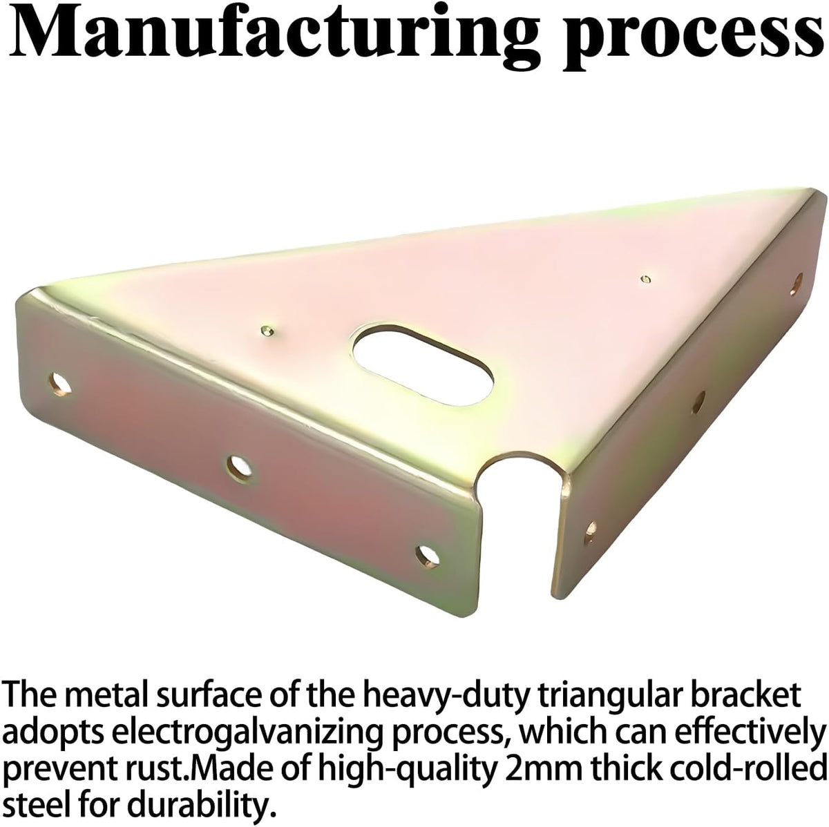 L&M Heavy Duty Gusset Joints 4 Pcs, Trapezi Corner Code, Bracket Corner Brace Bracket Fasteners, Furniture Shelf