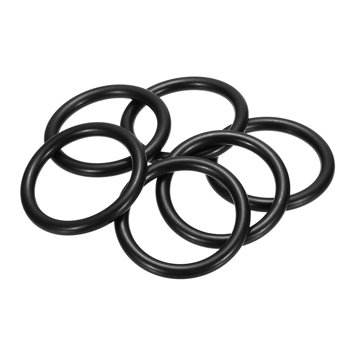 MECCANIXITY 6Pcs AS-326 Nitrile Rubber O-Rings 1-5/8"ID 2" OD 3/16" W