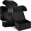 10x7x5 Black Shipping Boxes Set of 20 Corrugated Cardboard Mailer Boxes for Packaging Small Business Mailing Gifts