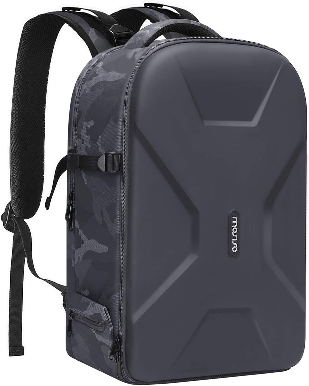 Camera Backpack, DSLR/SLR/Mirrorless Photography Camera Bag, Gray | Camouflage Waterproof Hardshell Case with Tripod