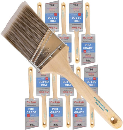 Paint Brushes - 12Ea 3" Angle Brushes