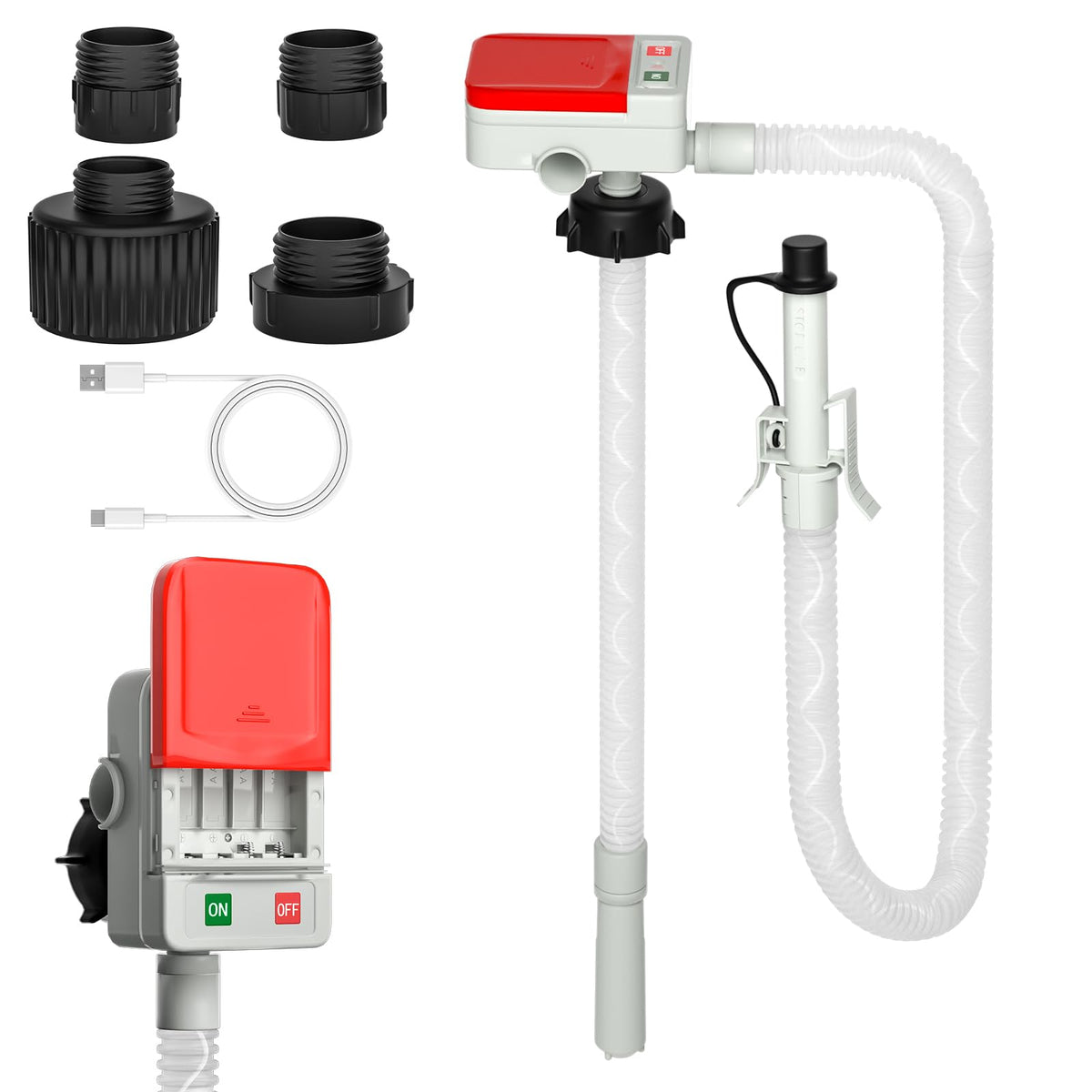 BuffVorce Fuel Transfer Pump, 3.2 GPM Gas Can Pump with Auto-Stop