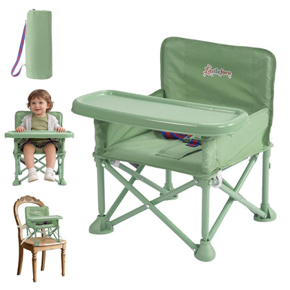 Portable Baby Chair,Portable 3-in-1 Baby Booster Seat with Tray,Folding Toddler High Chair for Travel,Camping, Home &