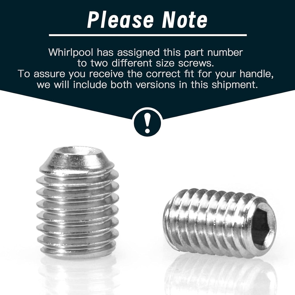 W11366418 Dishwasher Screw Replacement for Whirlpool, Kenmore, KitchenAid, Maytag - Replaces EA221008, AP6888139, WPW10010140, W10664010, W10010140