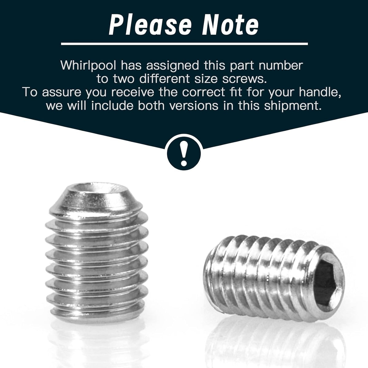 W11366418 Dishwasher Screw Replacement for Whirlpool, Kenmore, KitchenAid, Maytag - Replaces EA221008, AP6888139, WPW10010140, W10664010, W10010140