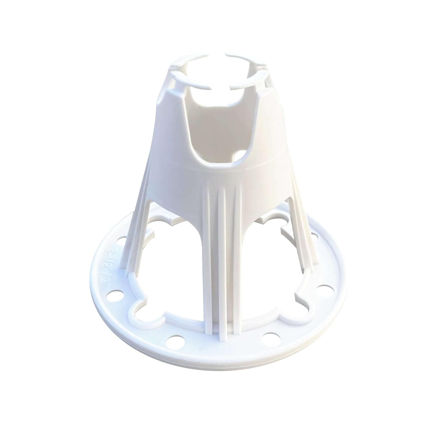 Plastic Rebar Chairs - Elevates 2-1/2" or 3" - Concrete Chair Supports Rebar #3 to #5 and Steel Wire Mesh (100, 2.5"