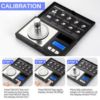 Digital Milligram Scale, 50g/0.001g Powder Scale with Cal Weight