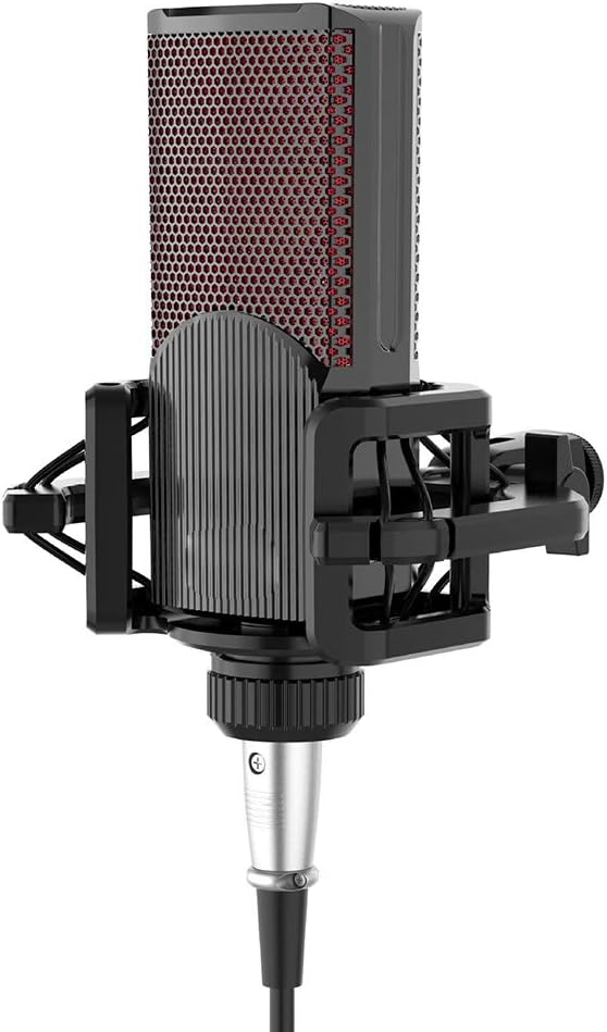Universal Microphone Shock Mount, Anti Vibration Shock Mount with Filter Screen for Microphones Diameter 21-62mm
