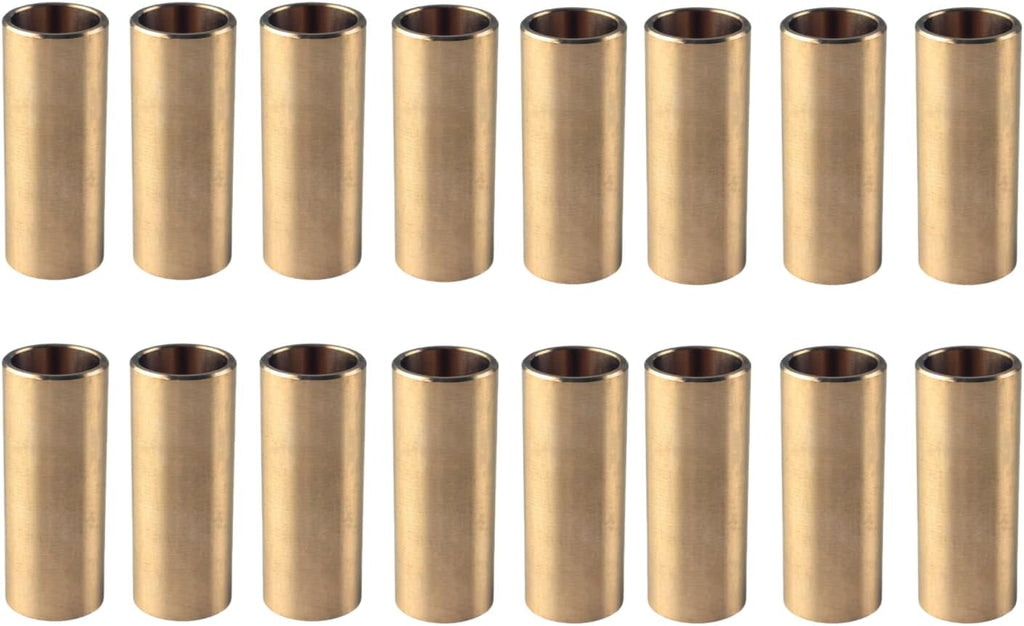 Brass Trailer Leaf Spring Bushing Kit Shackle Bushings for Trailer Axle Compatible with Double Eye Springs ID 9/16"