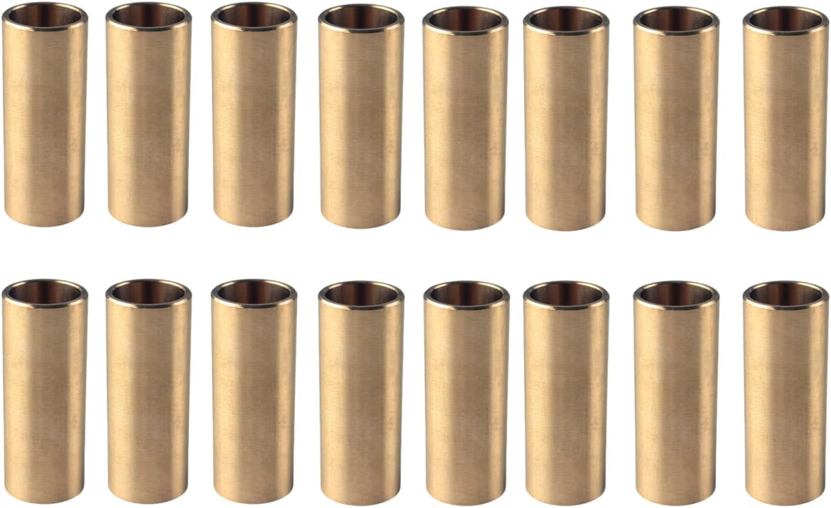 Brass Trailer Leaf Spring Bushing Kit Shackle Bushings for Trailer Axle Compatible with Double Eye Springs ID 9/16"
