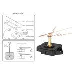 High Torque Quartz Clock Mechanism Replacement Movement Kit(Gold)