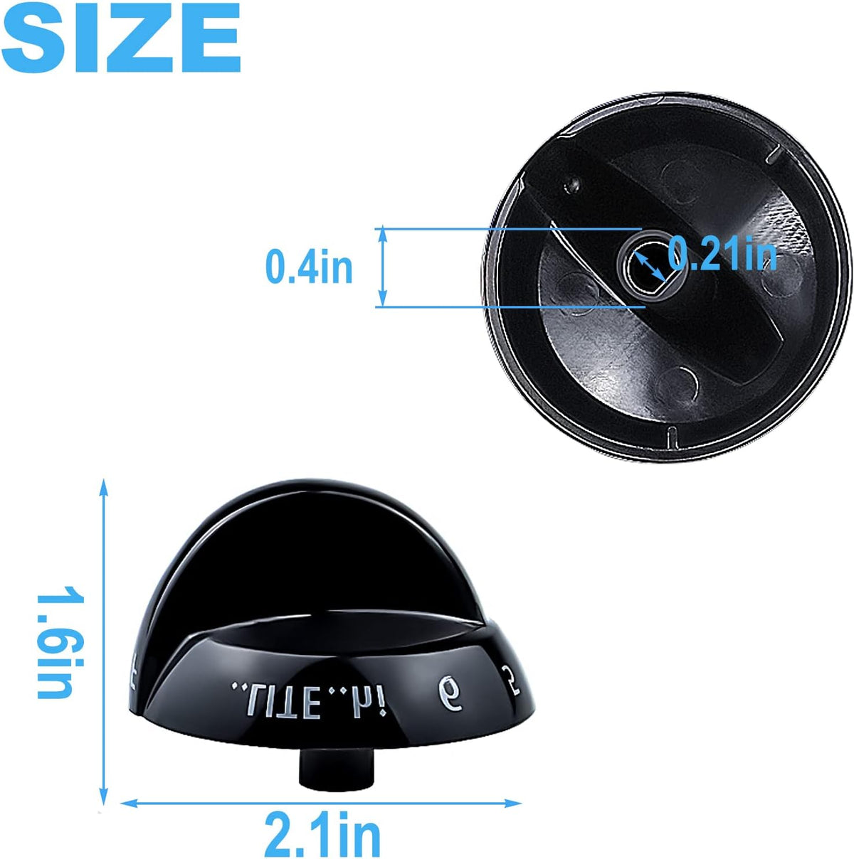 316220009 Range Burner Knob for Frigidaire AP4322122 PS1991531(4 Pack)