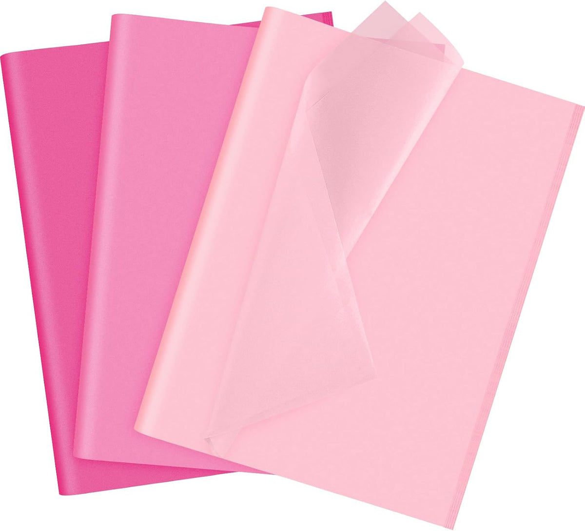 60 Sheets Assorted Pink Tissue Paper Set Gift Wrapping Paper
