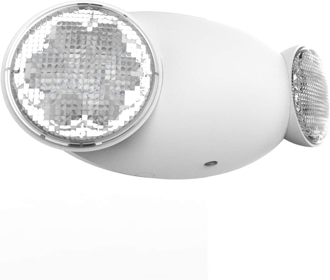 Compass CU2RC Hubbell Lighting LED 2 Head Emergency Light with Remote Capacity, White,Black