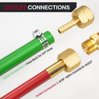 ARCCAPTAIN Oxygen Acetylene Regulators CGA540 CGA510 Set
