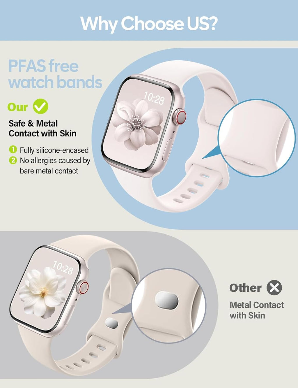 Sport Silicone Band Compatible with Apple Watch Bands 40mm 38mm 41mm 44mm 45mm 42mm 49mm Women Men,Soft Wristband