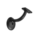 6 Pack Matte Black Hand Rail Bracket Heavy Duty Hardware for Stairways, Home or Office Stair Support Handrail Brackets