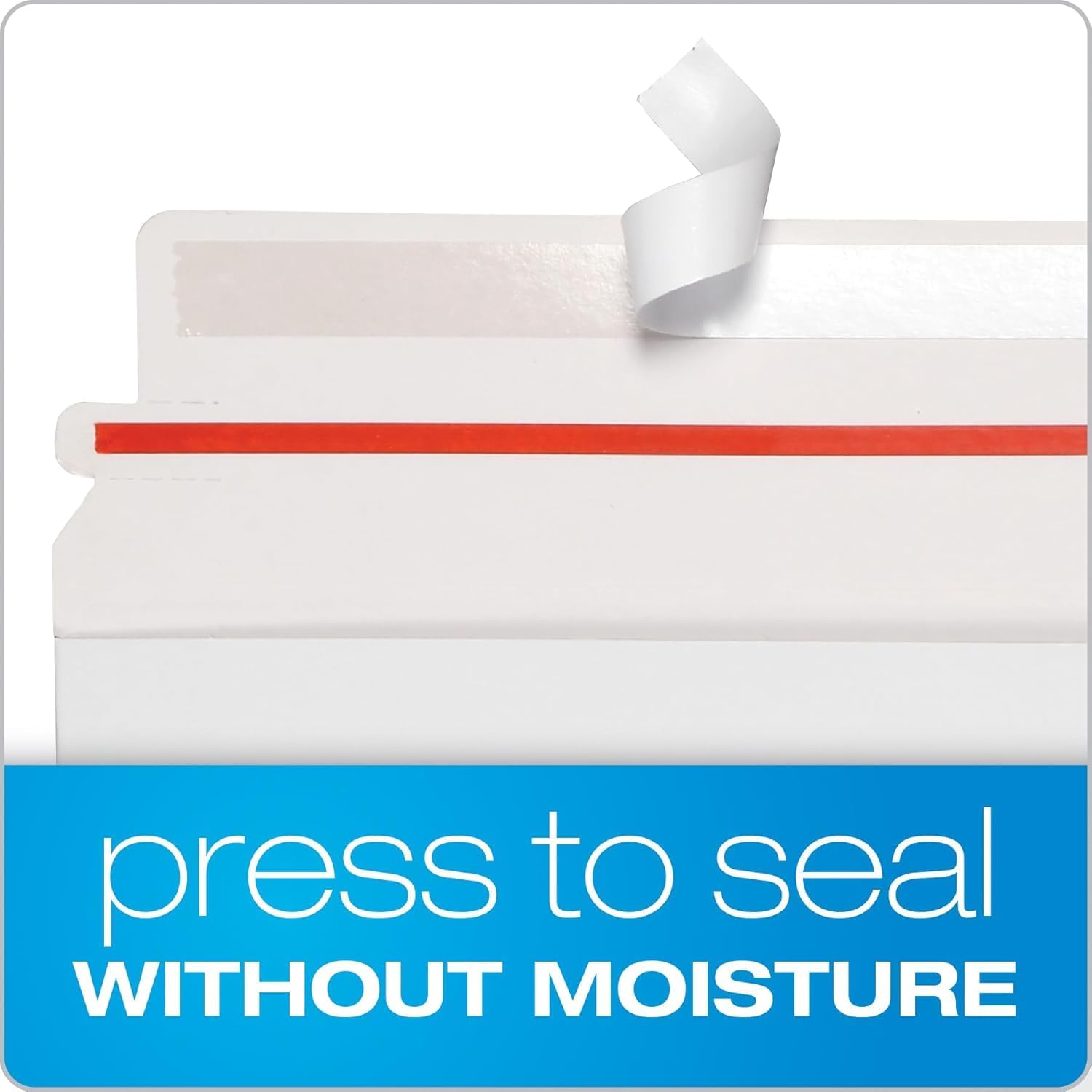 Photo Document Mailers, Redi-Strip Self Seal Closure, Rigid Stay Flat Mailer, White Recycled Fiberboard, 9" x 11.5"