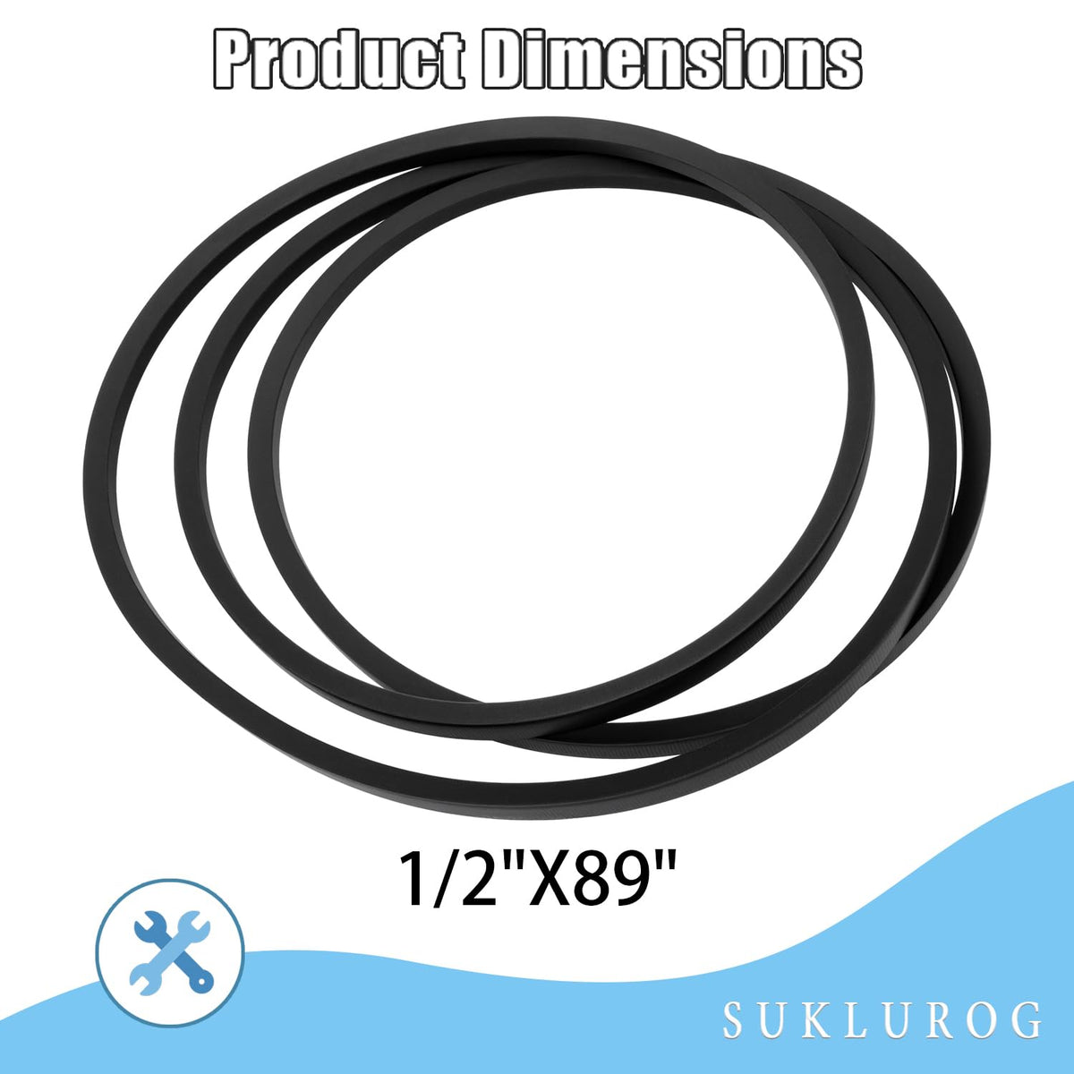 37X88MA Lawn Mower Deck Belt 1/2"X89" Fits for Murray Lawn Mower