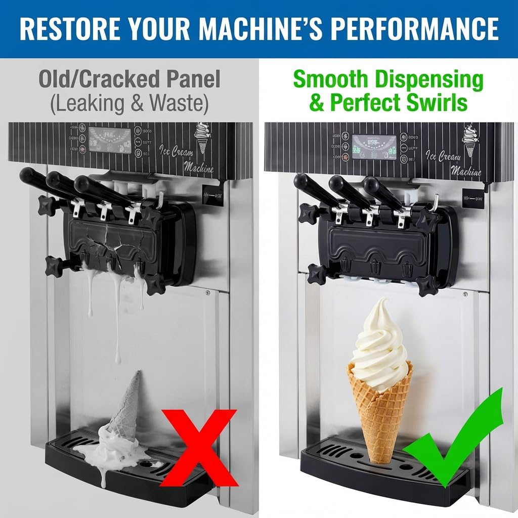 3-Handle Discharge Door for VEVOR YKF Soft Serve Ice Cream Machines