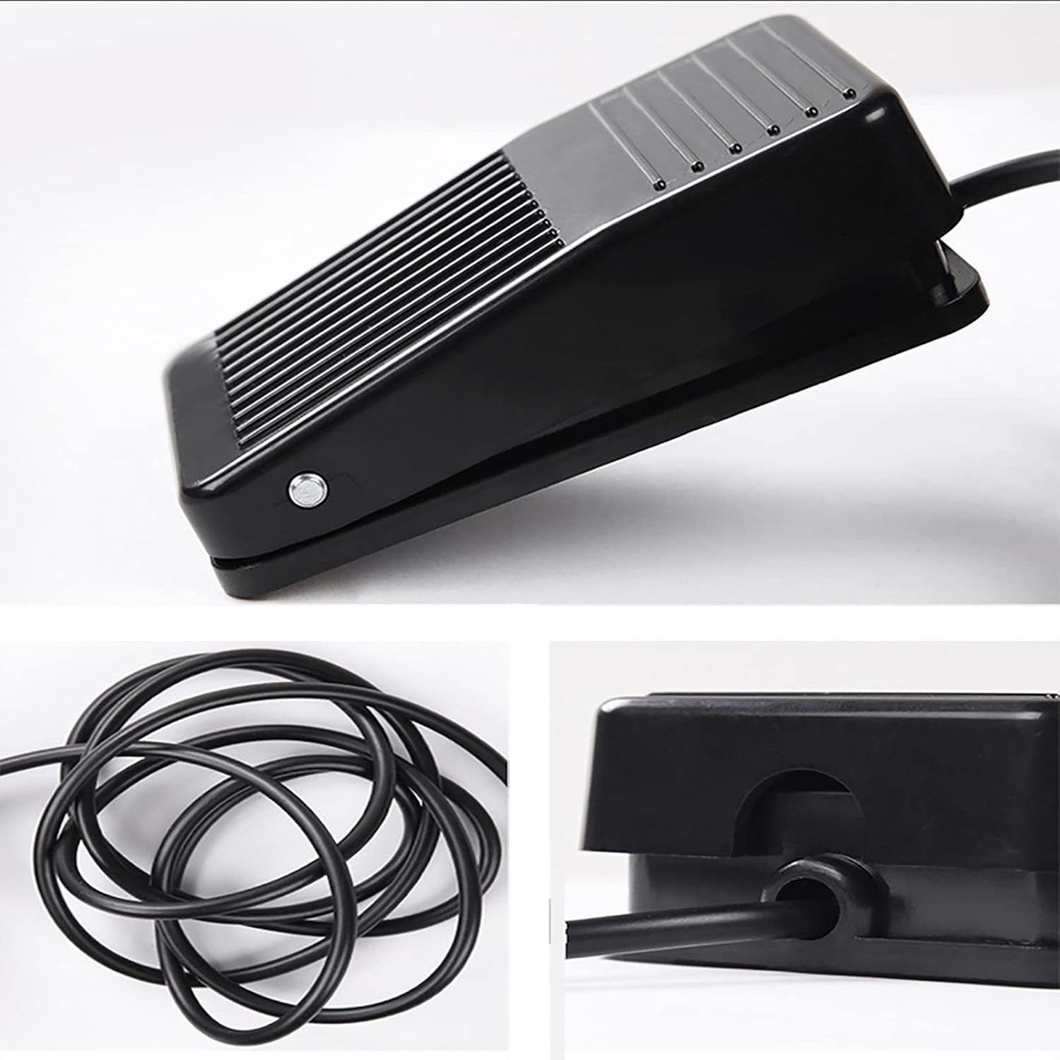 Foot Pedal Switch - Foot Pedal Control with 5'ft Clip Cord and Standard 1/4 Phono Plug for Power Supply