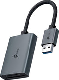 SD Card Reader, High-Speed USB 3.0 to SD & microSD Card Reader, Aluminum Dual Slot Memory Card Reader for Laptop &