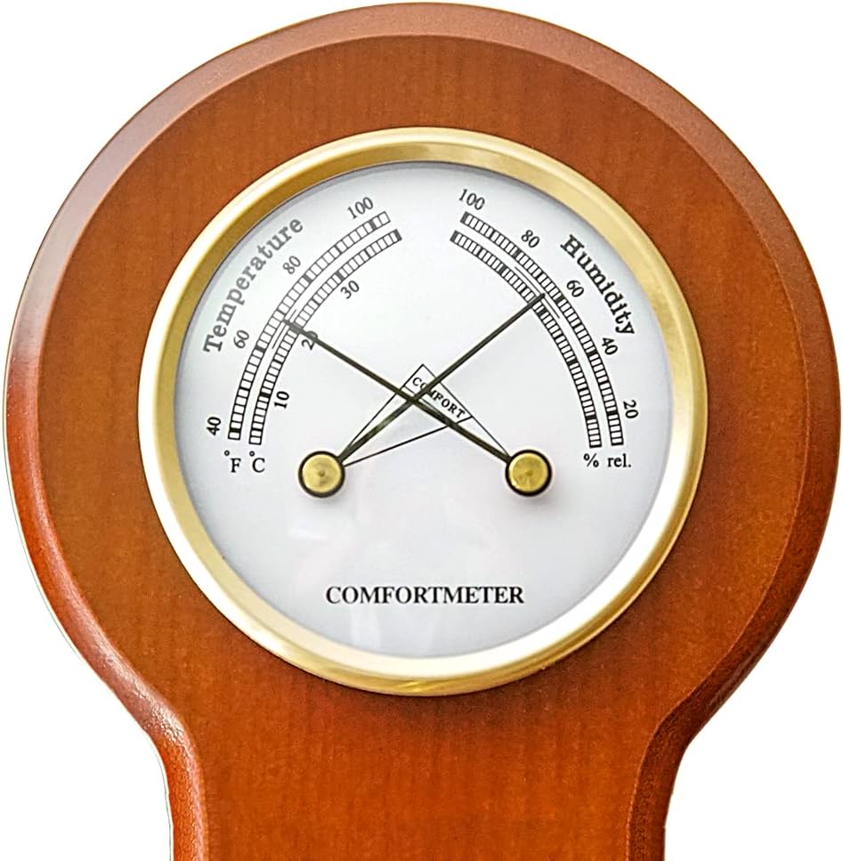 BA212 Wall Mounted Weather Station | Cherry Finish