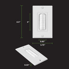 TOPGREENER 1-Gang Bristled Brush Pass-Through Wall Plate, 6-Pack