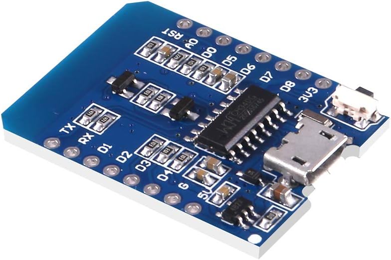 WLAN WiFi Internet Development Board D1 Mini NodeMcu Lua 4M Bytes Development Module Base on ESP8266 ESP-12F for Arduino Compatible with WeMos D1 Mini (2PCS)
