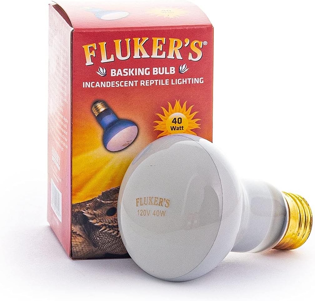 Incandescent Basking Spotlight Bulbs for Reptiles Tanks, Reptile Heat Lamp Bulbs for Infrared Light, 40-Watt