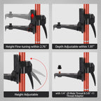 Laser Level Pole with Tripod, Telescoping Tripod | 12 Ft./3.7M with 1/4-Inch by 20-Inch Lasers' Mount for Rotary and