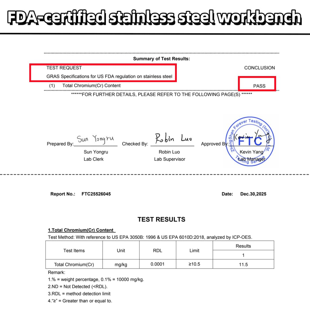 Stainless Steel Table with Wheels for Food Preparation and Work, Multi-Size Optional, Three-Layer Variable Two-Layer