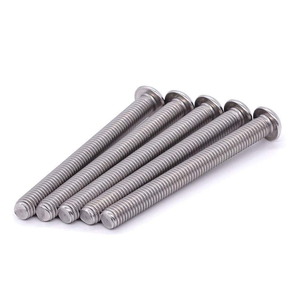 3/8-16 x 3 Button Head Socket Cap Bolts Screws, 304 Stainless Steel 18-8, Full Thread, Coarse Thread UNC, Allen Hex Drive, 10 PCS