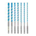 toolant 6" Shockproof Masonry Drill Bits, 5/32"-3/8", 7-Piece Set