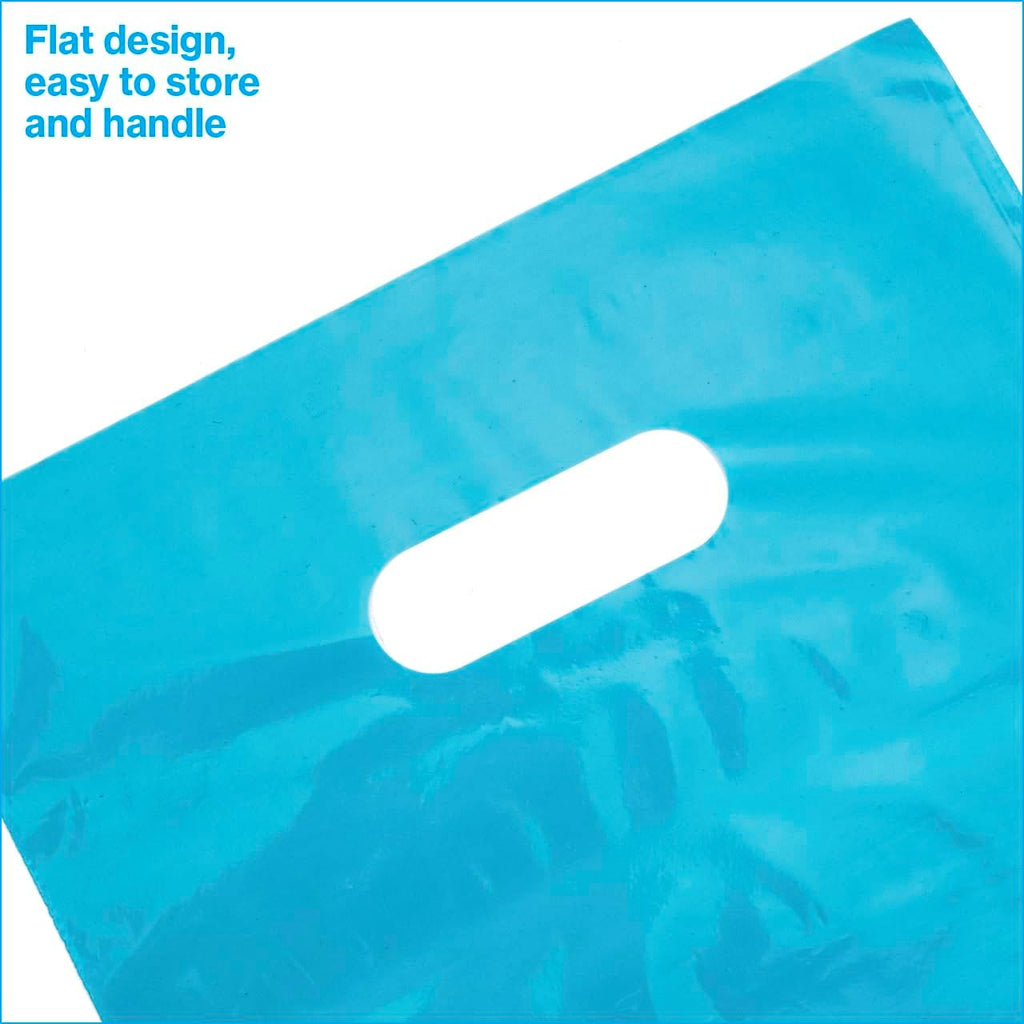 Teal Blue Plastic Merchandise Bags (9x12) - Pack of 1,000