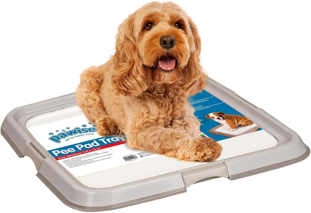 Dog Pee Pad Holder for Puppy, Puppy Pad Holder Tray, Pet Training Pee Pad, Indoor Potty Tray for Senior Dogs, Dog