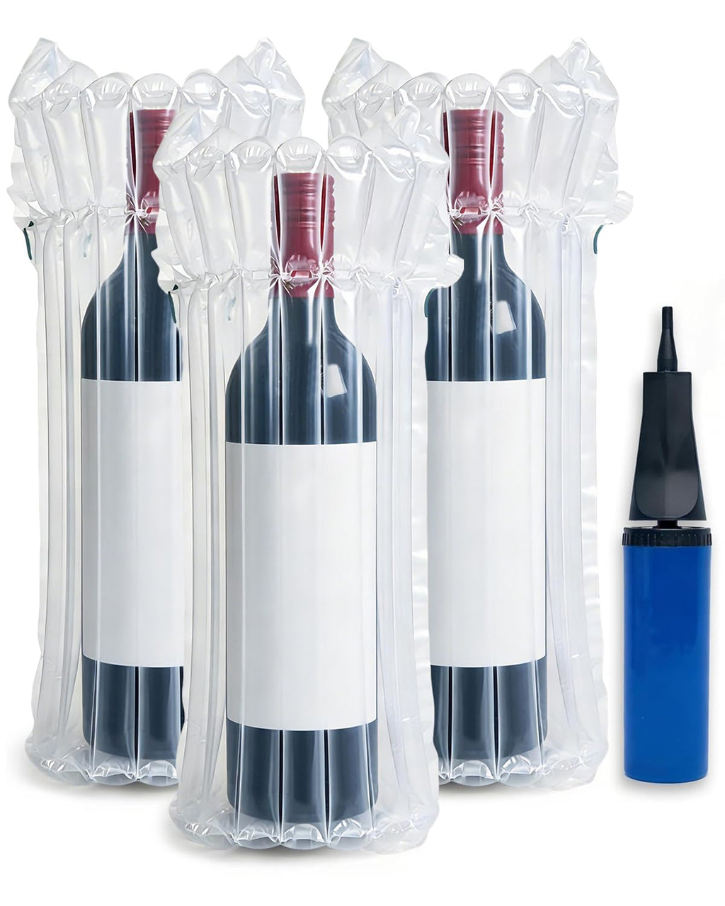 16 Pack Wine Bags for Travel, Inflatable Bottle Protector Sleeve